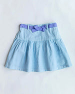 Bild in den Galerie-Viewer laden, Mädchenrock blau Cord