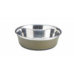 Bild in den Galerie-Viewer laden, Alexandre Marieul Hundenapf mit Lederbezug Olive - Klüngelkram Gut Grambow Fieldsports