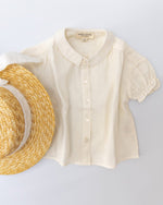 Bild in den Galerie-Viewer laden, Bluse aus weißem Baumwoll - Musselin - Klüngelkram Indian Affairs