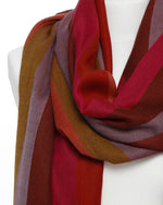 Bild in den Galerie-Viewer laden, Damenschal Erdfarben Seidenfransen - Klüngelkram Indian Affairs