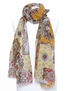 Bild in den Galerie-Viewer laden, Damenschal gelb Crashoptik - Klüngelkram Indian Affairs