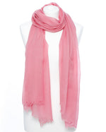 Bild in den Galerie-Viewer laden, Damenschal rosa einfarbig - Klüngelkram Indian Affairs