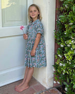 Bild in den Galerie-Viewer laden, Festliches Mädchenkleid geblümt - Klüngelkram Indian Affairs