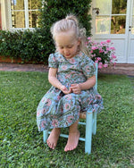 Bild in den Galerie-Viewer laden, Festliches Mädchenkleid geblümt - Klüngelkram Indian Affairs