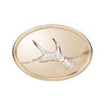 Bild in den Galerie-Viewer laden, Jagdabzeichen Gürtelschnalle Gehörn - Klüngelkram Jagdabzeichen.com