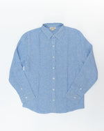 Bild in den Galerie-Viewer laden, Jungen - Hemd Leinen blau gestreift - Klüngelkram Indian Affairs