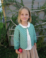 Bild in den Galerie-Viewer laden, Mädchen Steppjacke grün gemustert - Klüngelkram Indian Affairs