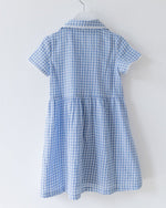 Bild in den Galerie-Viewer laden, Mädchenkleid hellblau Vichy - Klüngelkram Indian Affairs