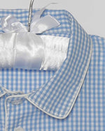 Bild in den Galerie-Viewer laden, Mädchenpyjama Blau Vichy - Klüngelkram Indian Affairs