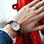 Bild in den Galerie-Viewer laden, Uhr Miss Ocean Pearl Roségold, Alcantara Dark Berry, diverse Modelle - Klüngelkram Paul Hewitt