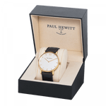 Bild in den Galerie-Viewer laden, Uhr Sailor White Gold, Leder schwarz, diverse Modelle - Klüngelkram Paul Hewitt