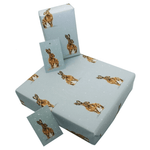 Bild in den Galerie-Viewer laden, Winter Hasen blau, Weihnachts - / Geburtstag - / Geschenkverpackung, diverse Modelle - Rewrapped - Klüngelkram Rewrapped