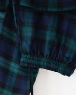 Bild in den Galerie-Viewer laden, Herren Pyjama blau kariert Flanell