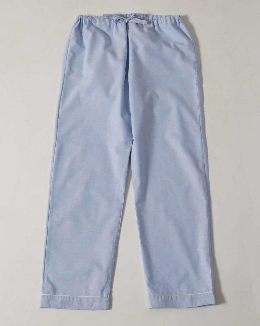 Herren-Pyjama Blau Oxford 