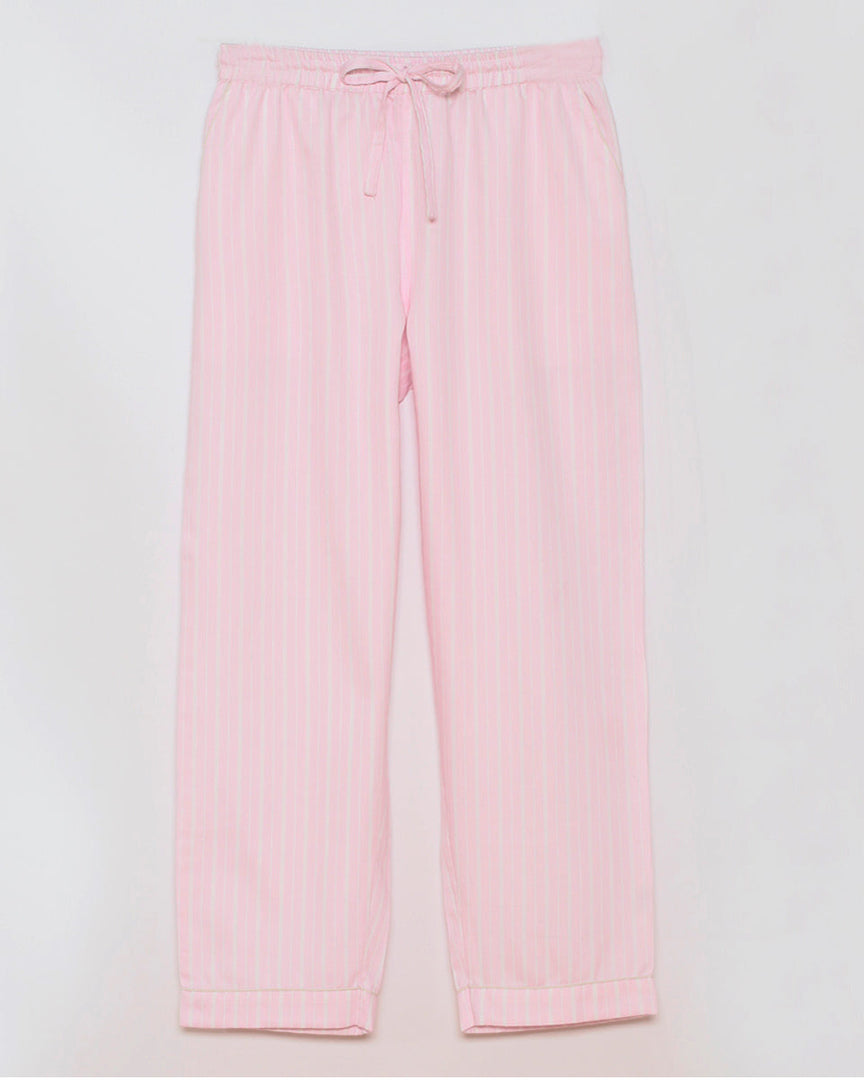 Damen Pyjama rosa Streifen