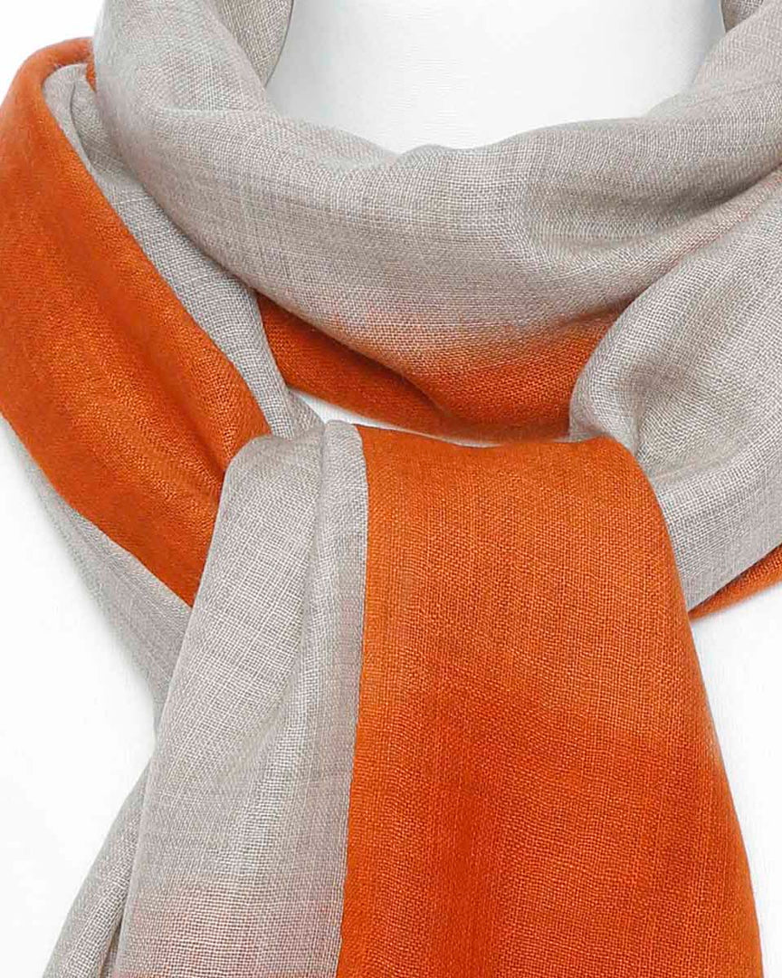 Damenschal beige orange