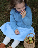 Bild in den Galerie-Viewer laden, Mädchenrock blau Cord