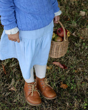 Mädchenrock blau Cord