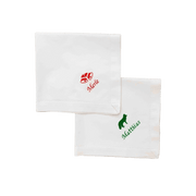 Baumwollservietten mit Hohlsaum - Klüngelkram Pippita