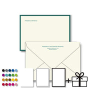 Briefkartenset - 50 Briefkarten A6, mit und ohne Rand, mit Umschlägen im Geschenkkarton, diverse Farben - Klüngelkram