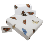 Bunte Schmetterlinge Geburtstag - / Geschenkverpackung, diverse Modelle - Rewrapped - Klüngelkram Rewrapped