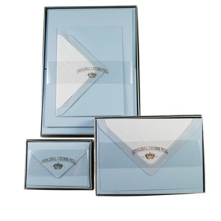 Crown Mill - Set Briefkarten/Briefpapier und Umschläge,uni, diverse Größen und Farben - Druckateur - Klüngelkram Druckateur