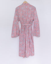 Damen Morgenmantel Kimono tailliert geblümt - Klüngelkram Indian Affairs