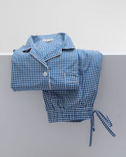 Damen Pyjama blau Vichy - Klüngelkram Indian Affairs