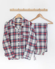 Damen Pyjama rot kariert - Klüngelkram Indian Affairs