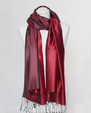 Damenschal rot Seide - Klüngelkram Indian Affairs
