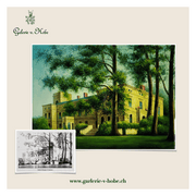 Der Familiensitz in Öl auf bester belgischer Leinwand - individualisierbar. - Klüngelkram Galerie von Hobe