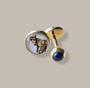 Fuchs mit Lapis Lazuli - Klüngelkram Schmuckatelier Kart