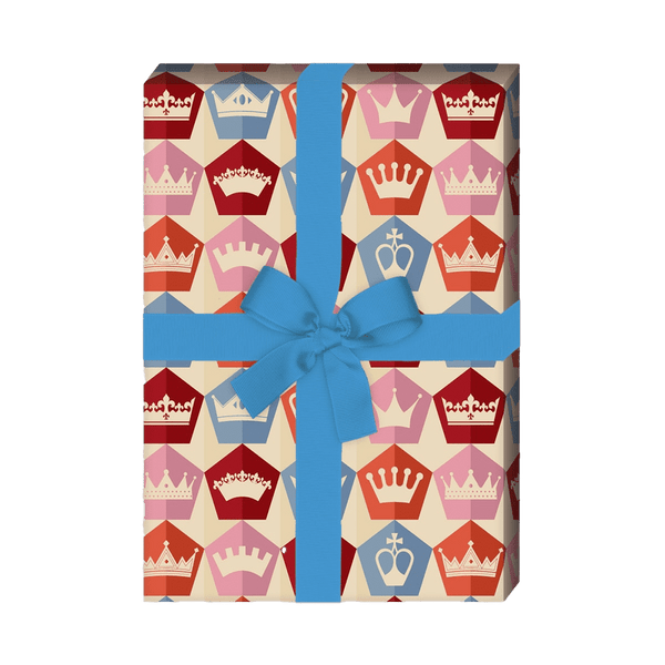Geschenkpapier Kronen - Klüngelkram Kartenkaufrausch
