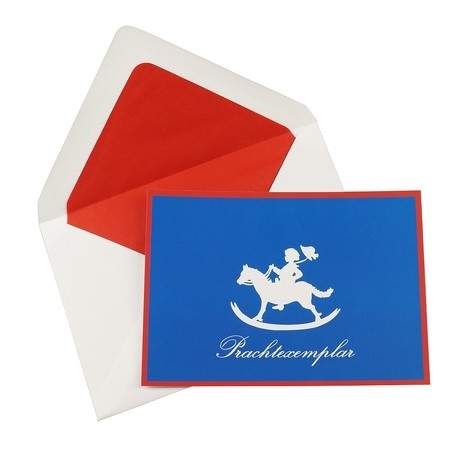 Grußkarte "Prachtexemplar" mit Umschlag - 5er Set - Druckateur - Klüngelkram Druckateur