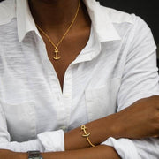 Halskette Anchor Spirit Gold, diverse Modelle - Klüngelkram Paul Hewitt