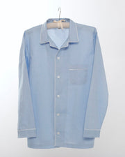 Herren - Pyjama blau Popeline - Klüngelkram Indian Affairs