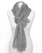 Herrenschal Grau Modal Kaschmir - Klüngelkram Indian Affairs