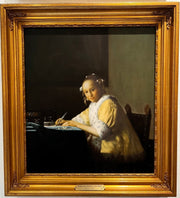 Johannes Vermeer 1632 - 1675 Briefschreiberin in gelb - Ausstellungsstück - alles muss raus! - Klüngelkram Galerie von Hobe