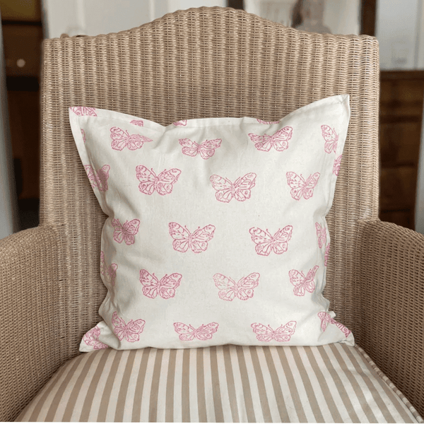 Kissenbezug Schmetterling Rosa - Klüngelkram PinkTukTuk