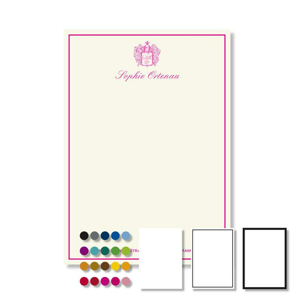 Kleiner Notizblock DIN A6 mit Wappen / Logo, individualisierbar - Druckateur - Klüngelkram Druckateur