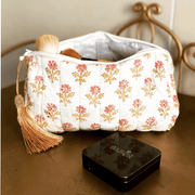 Kosmetiktasche Blumen - Klüngelkram PinkTukTuk