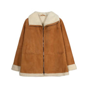 Ledermantel mit Shearling - Klüngelkram Etiql