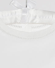 Mädchenbluse Weiss Hohlsaum Stickerei - Klüngelkram Indian Affairs