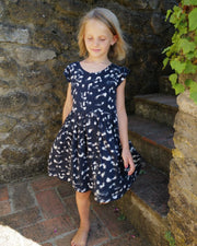 Mädchenkleid Blau Kurzärmelig - Klüngelkram Indian Affairs