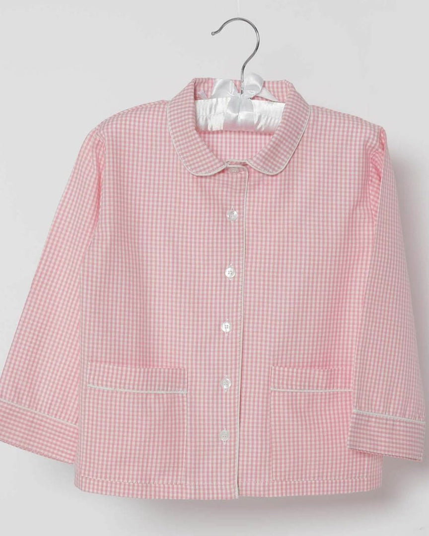 Mädchenpyjama rosa Vichy - Klüngelkram Indian Affairs