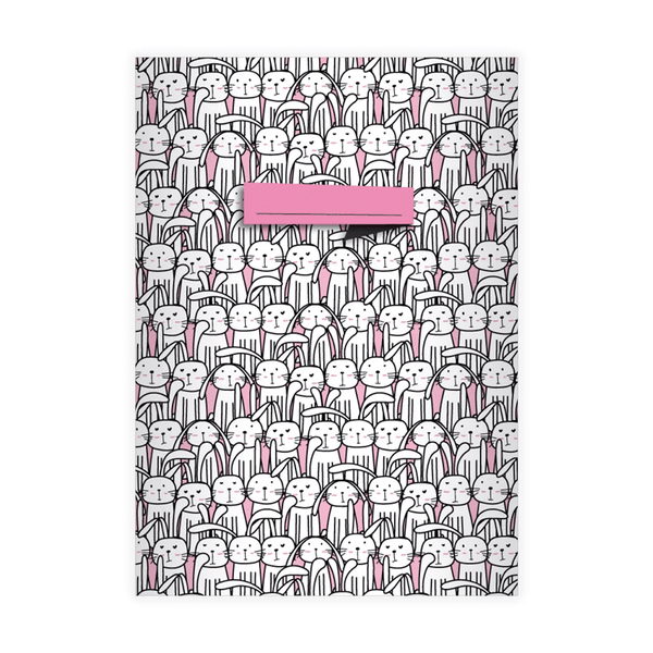 Notizheft Rosa Häschen - Klüngelkram Kartenkaufrausch