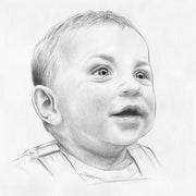 Portraitzeichnung Bleistift, 1 Kopf, je nach Fotovorlage - Klüngelkram Claudia Frisch