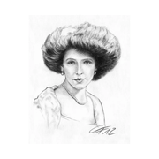 Portraitzeichnung in Kohle - Klüngelkram Claudia Frisch