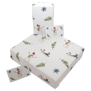 Schlitten und Schneemänner weiß, Weihnachts - / Geburtstag - / Geschenkverpackung, diverse Modelle - Klüngelkram Rewrapped