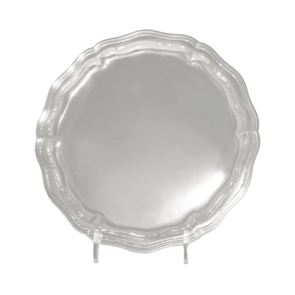 Silbertablett Chippendale - Klüngelkram Hella Hoene